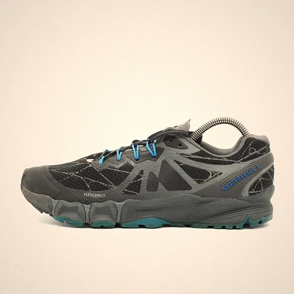 Merrell Herren Agility Peak Laufschuh EU 43 Schwarz/Blau J37699 FlexConnect