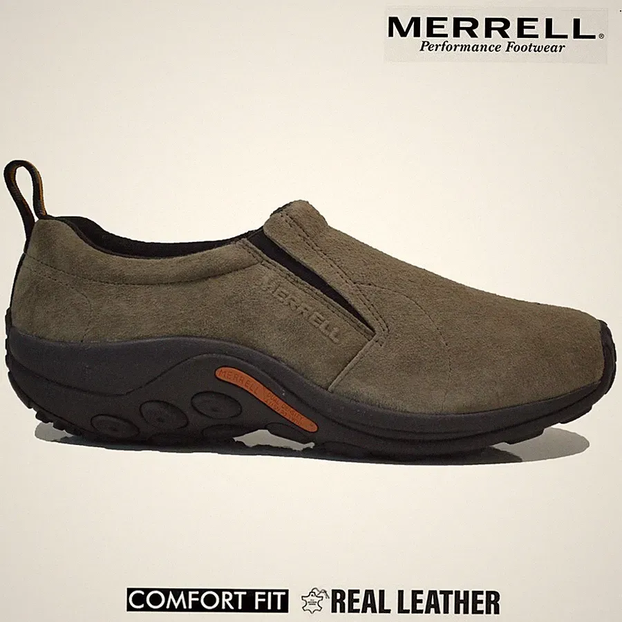 MERRELL HERREN LEDER SLIPPER JUNGLE MOC WALKING SNEAKER WANDERN OUTDOOR SCHUHE