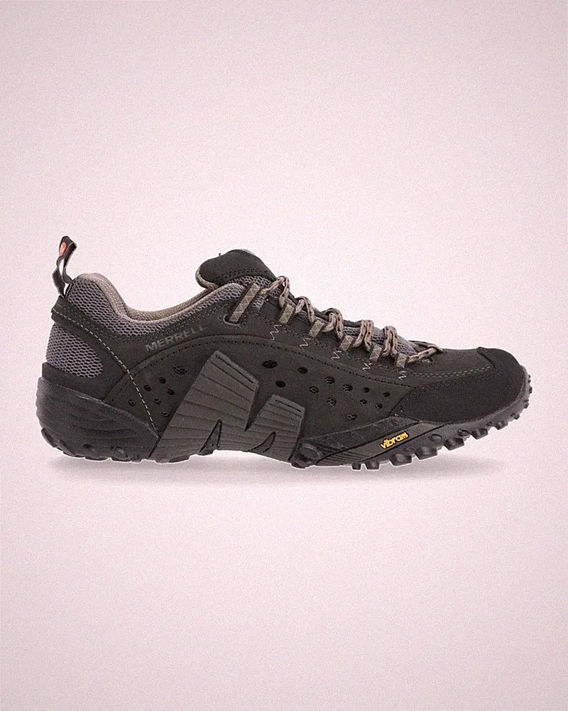 Merrell Herren schwarz Intercept Wanderschuhe UK 7,5 BRANDNEU Ref 1516
