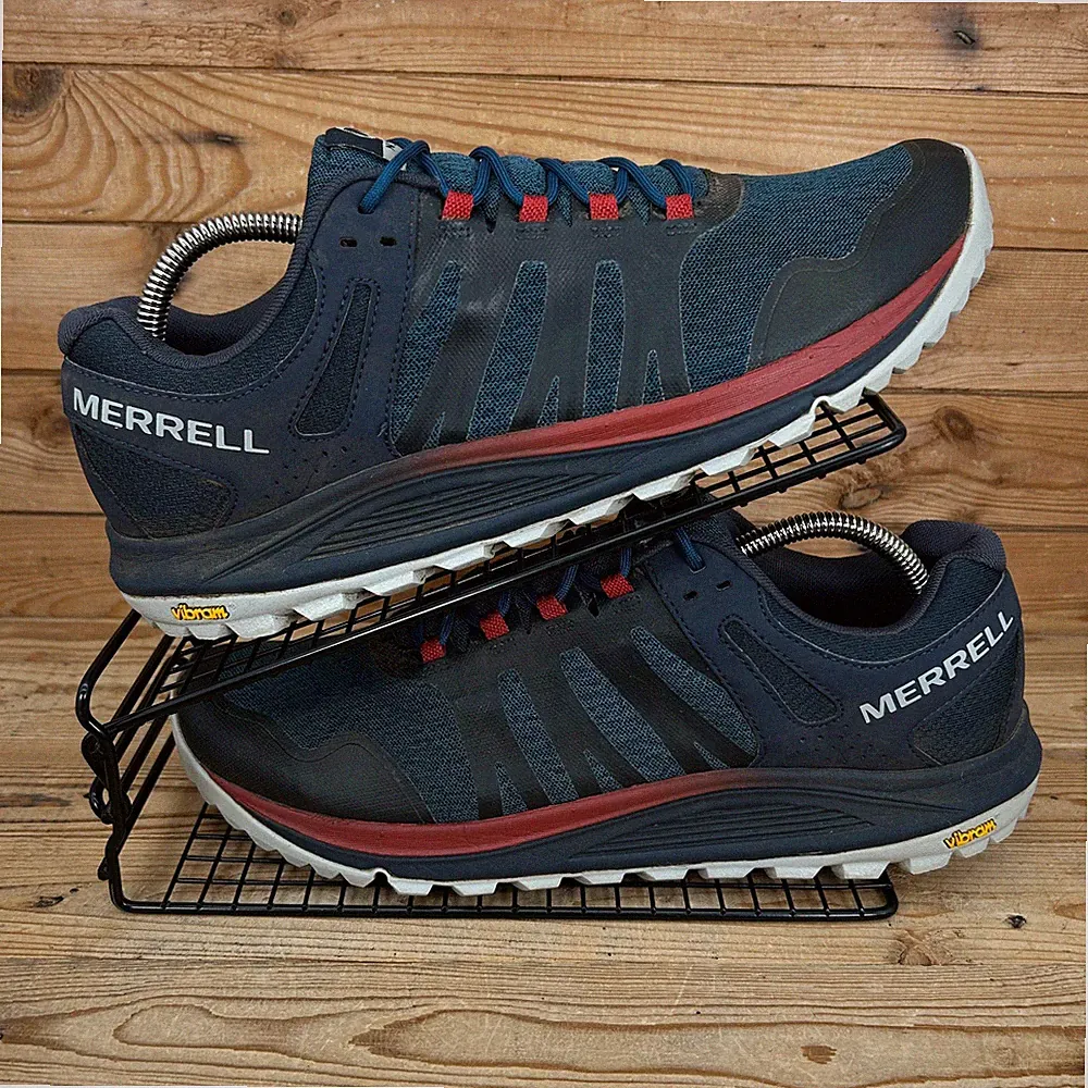 Merrell Turnschuhe Herren Größe UK 10,5 Nova Blue Navy Vibram Wandern Wanderschuhe