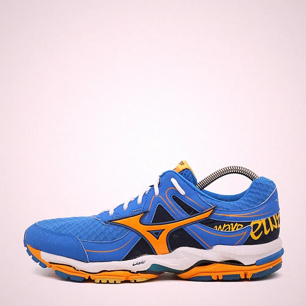 Mizuno Herren Wave Enigma 3 Schuh Blau Orange Mesh ämpfung Laufschuh EU 41