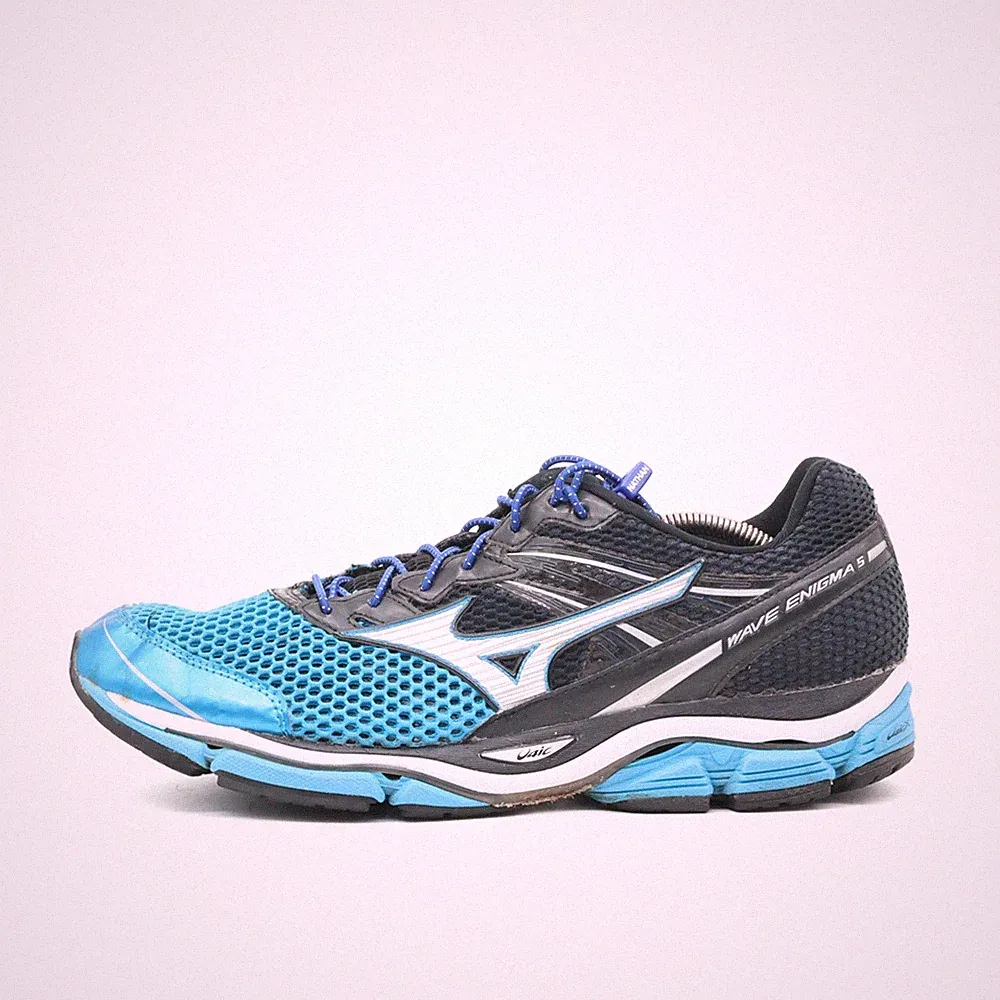 Mizuno Herren Wave Enigma 5 Laufschuhe Blau/Schwarz Leicht Laufschuh EU 46,5