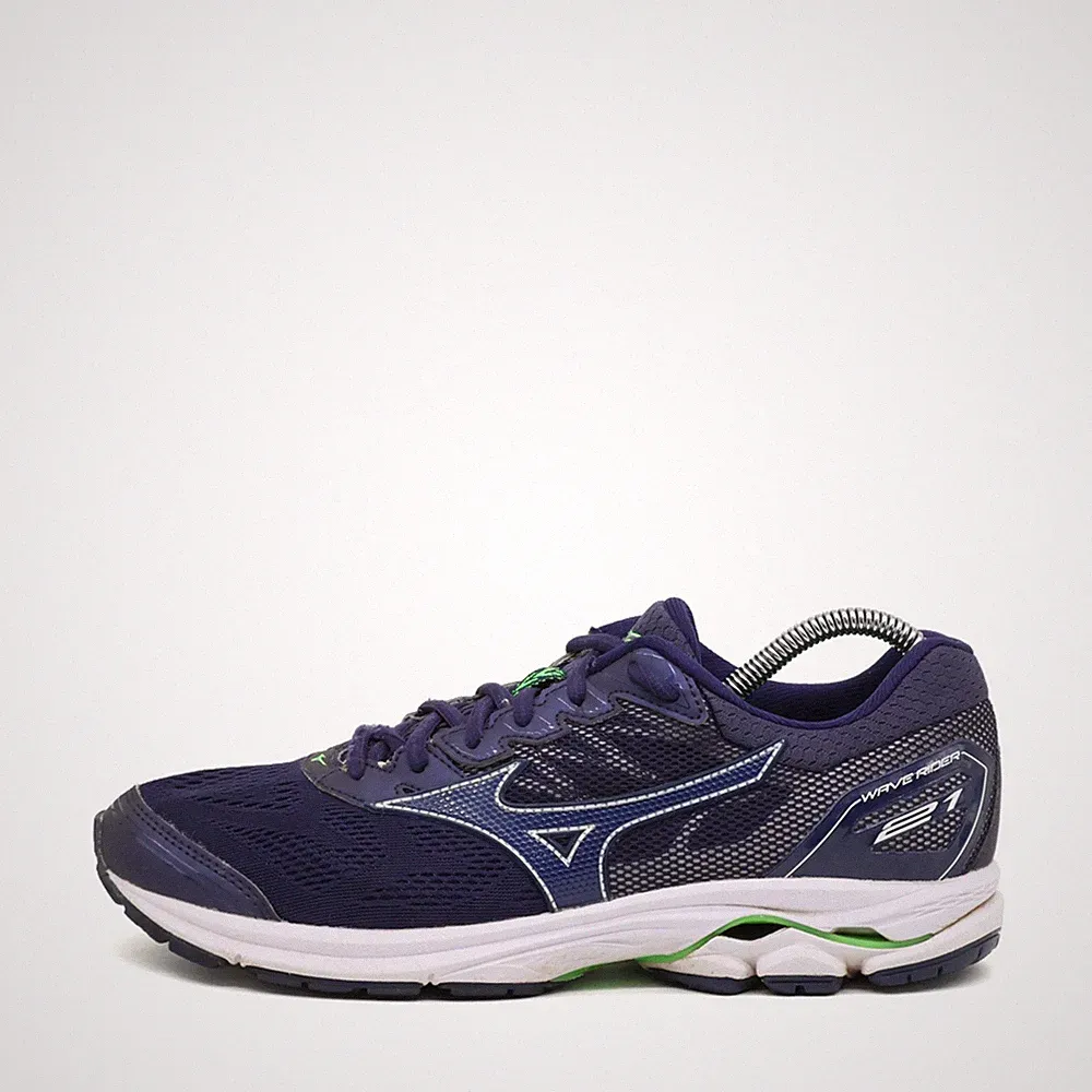 mizuno Herren wave rider 21 sportschuhe blau mesh atmungsaktiv laufschuh EU 41