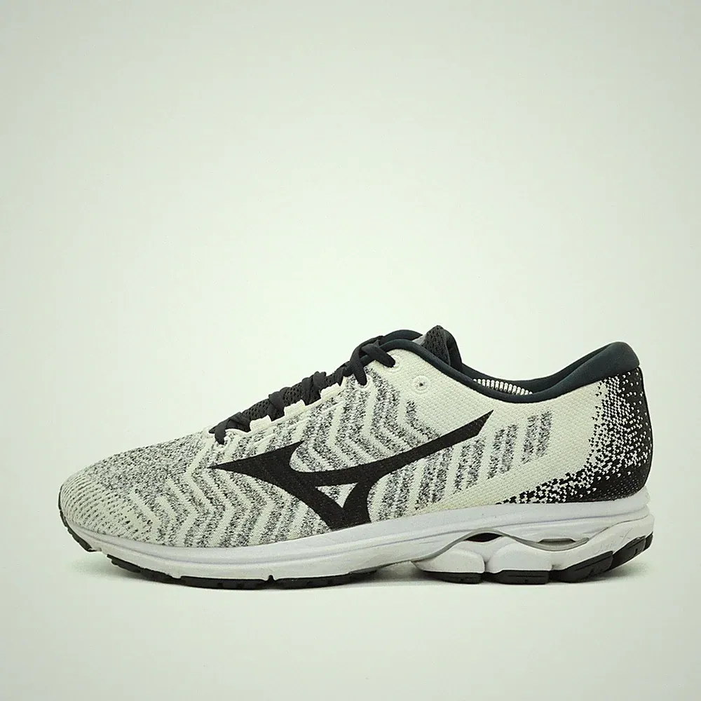 Mizuno Herren Wave Rider 22 Sneaker Weiß/Schwarz Low-Top Laufschuhe EU 44.5