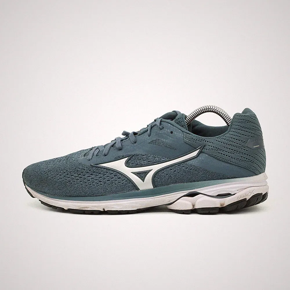 Mizuno Herren Wave Rider 23 Sneaker Blau Mesh Low-Top Laufschuh EU 44.5