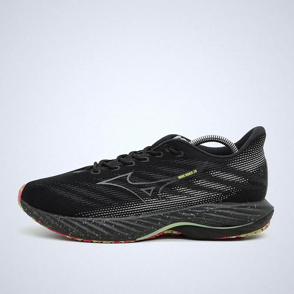 Mizuno Herren Wave Rider 28 Sportschuhe Schwarz Mesh ämpfend Laufschuhe EU 44