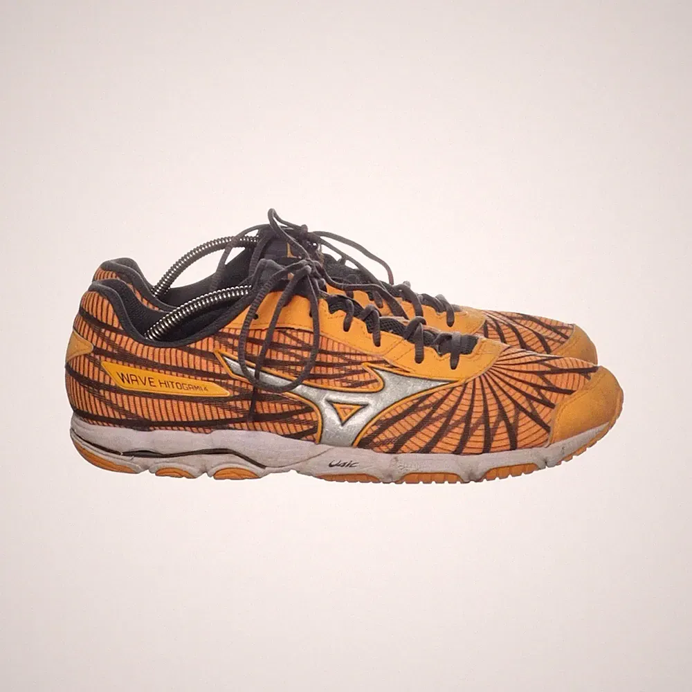 Mizuno, Laufschuhe, Größe: 41, WAVE HITOGAMI, Orange/Schwarz, Herren #HUt