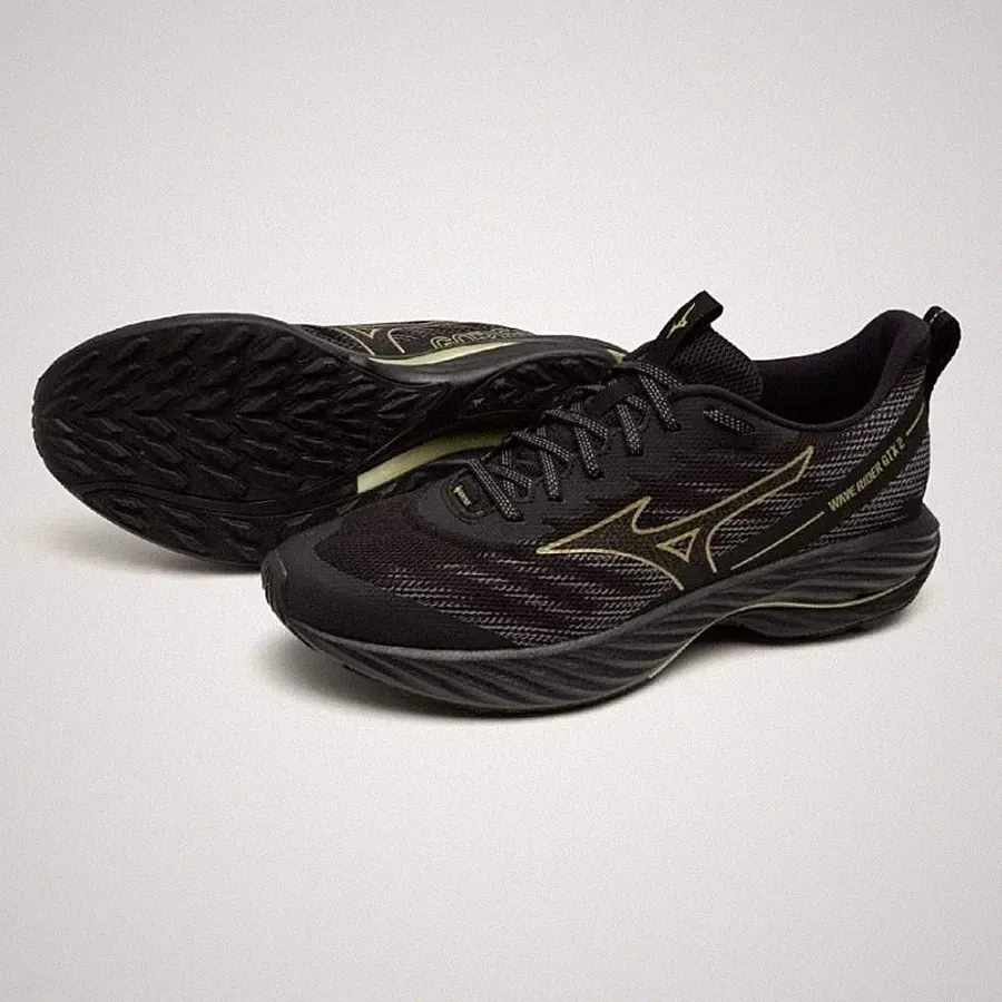 MIZUNO Laufschuhe WAVE RIDER GTX 2 J1GC248201 schwarz x gold