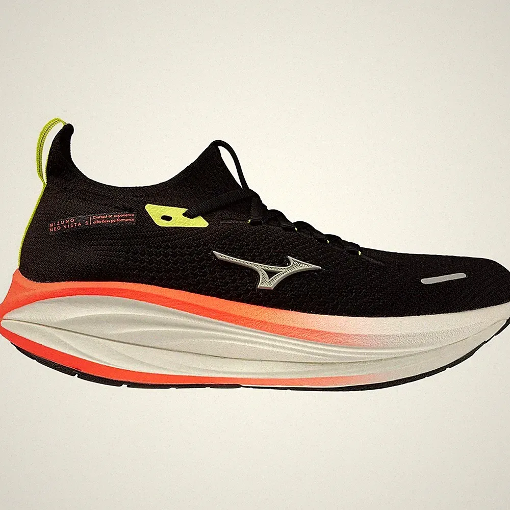 Mizuno Neo Vista 3 Herren Laufschuhe NEUTRAL - Black/Gray/Red - J1GU2610 82