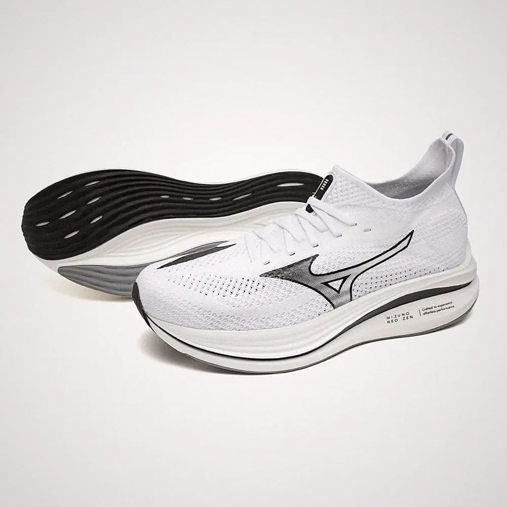 Mizuno NEO ZEN Laufschuhe Jogging Marathon leicht weiß schwarz 2E Japan