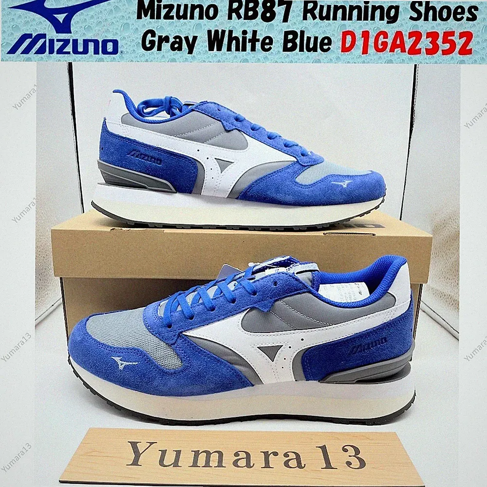 Mizuno RB87 Laufschuhe Grau Weiß Blau D1GA2352 Herren Gr.