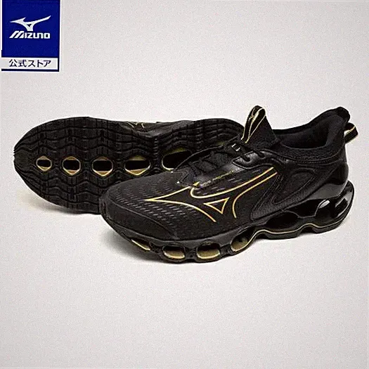 Mizuno Wave Prophecy 14 Black Gold Laufschuhe 24cm US6