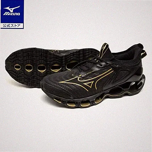 Mizuno Wave Prophecy 14 Black Gold Laufschuhe 25,5 cm NEU!