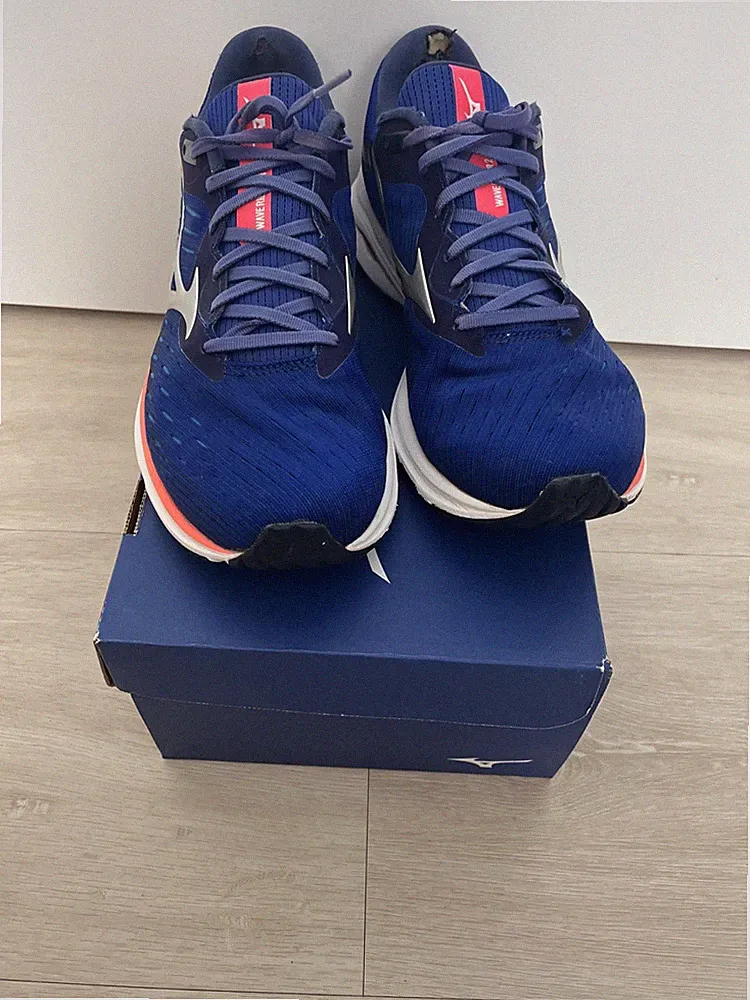 Mizuno Wave Rider 24 Laufschuhe - Herren Gr. 42,5 Jogging, Walking Blau