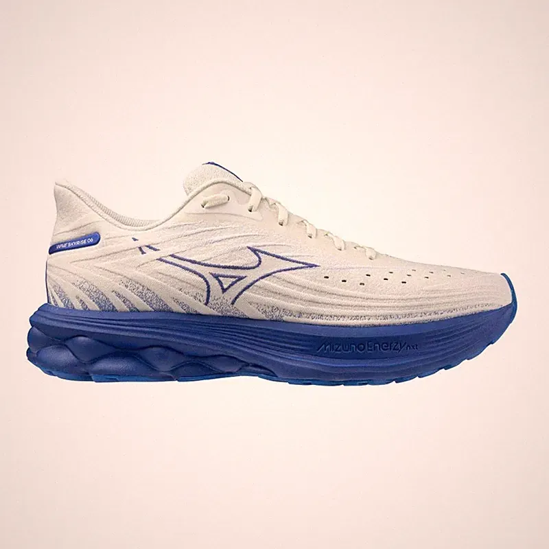 Mizuno Wave Skyrise 6 Herren Premium Laufschuhe Fitness Gym Turnschuhe Weiß