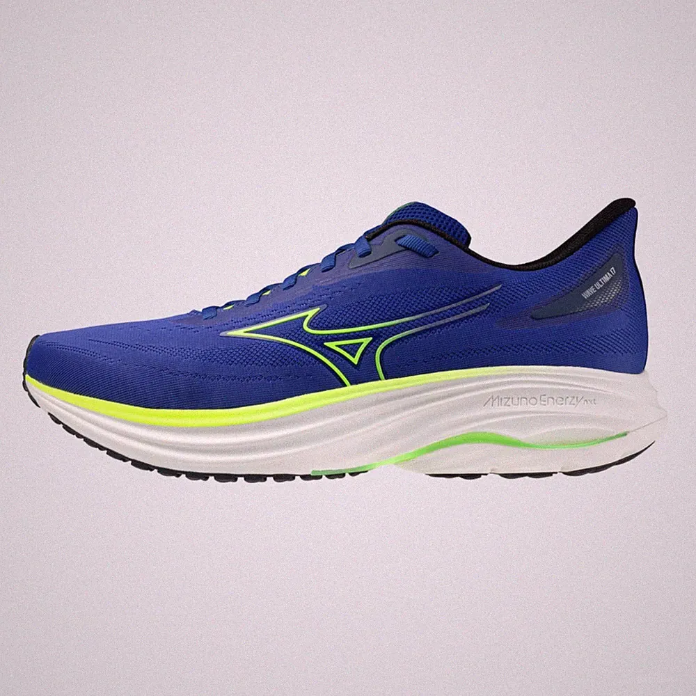 Mizuno Wave Ultima 17 Laufschuhe Herren Mesh, Schnellverschluss, Gelb/Surf