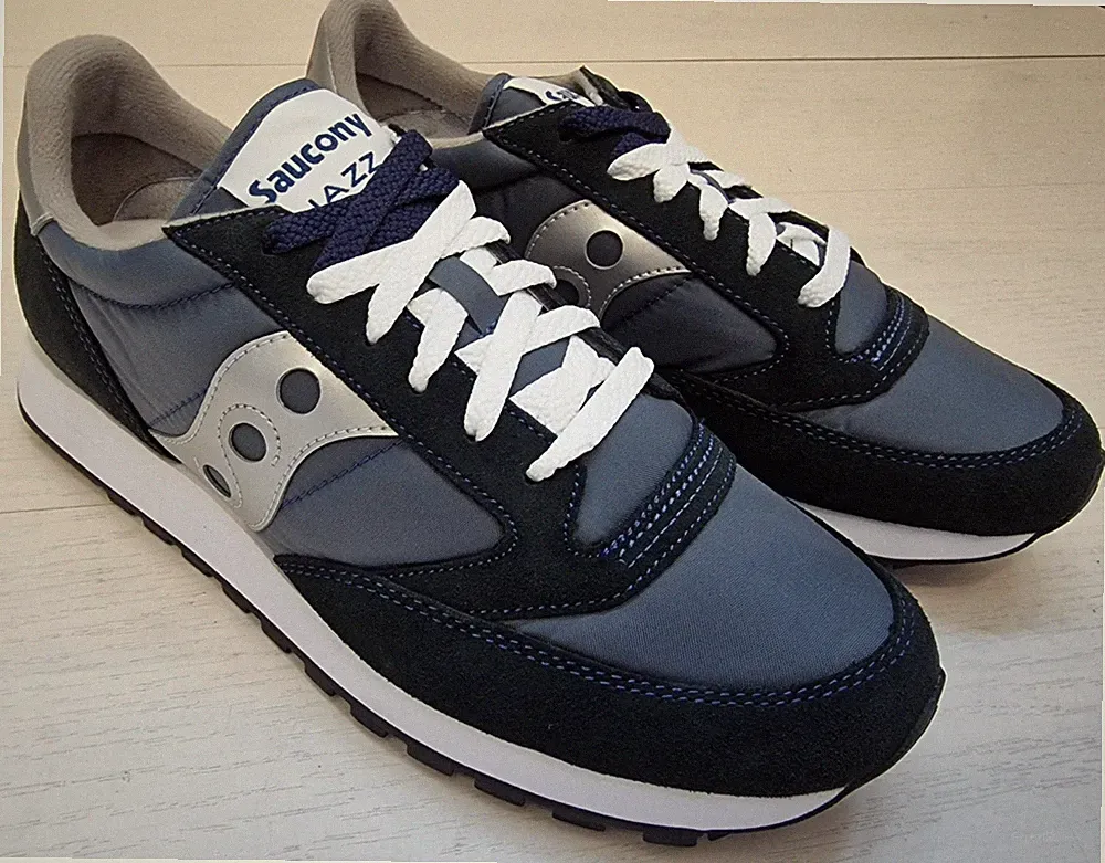 MN SAUCONY JAZZ Original Vintage Laufschuhe Herren 2044-2 Blau-Grau