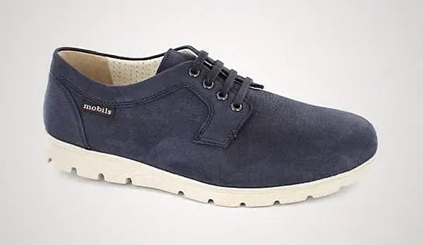 Mobils by Mephisto Kilian Herren Schnürschuh Gr. 6,5 Navy Nubuk