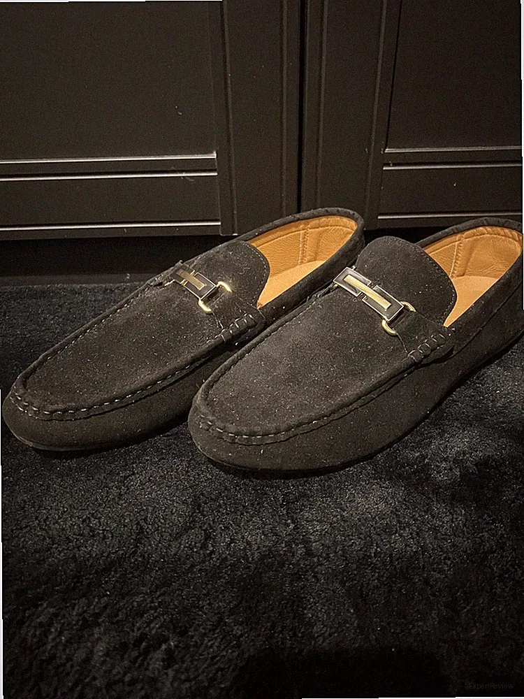 Mokassin Loafers Halbschuhe Herren Gr. 45 schwarz NEU Leder