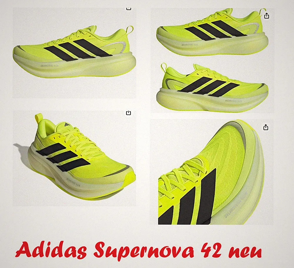 NEU adidas Performance Supernova Glide Laufschuh Herren Profi Laufschuhe 42