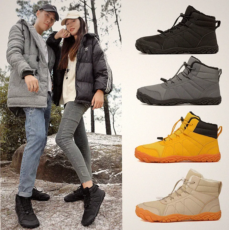 Neu Barfußschuhe Winter Herren Damen Traillaufschuhe Warm Winterschuhe Sneaker