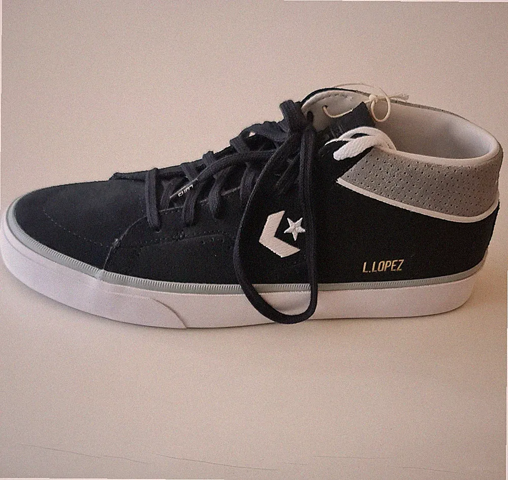 NEUE / Converse CONS Mid Top Sneaker Herren EU 44,5 Schwarz/Grau/Weiß Skate
