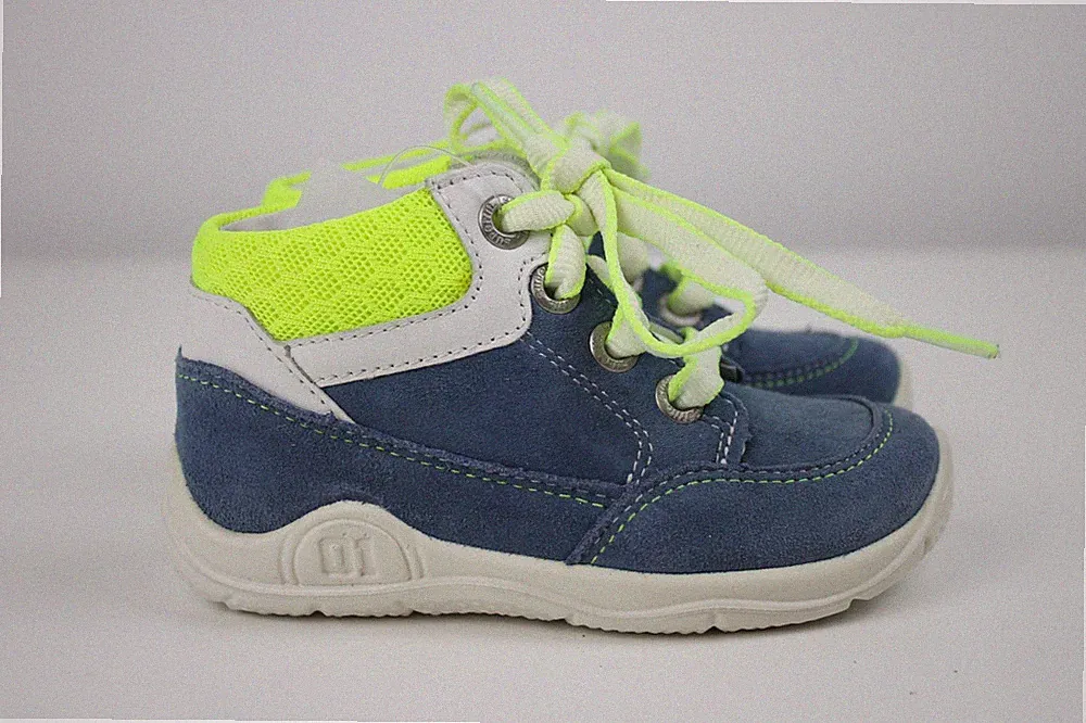 Neue Superfit Halbschuhe Gr. 21 22 Weite MIV Lauflernschuhe blau gelb Jungen