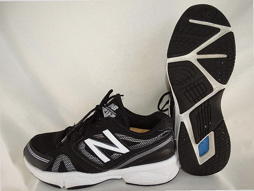 New Balance 417 Laufschuhe EU 42,5 US 9 Sneaker schwarz-weiß MX417BK4 Weite D