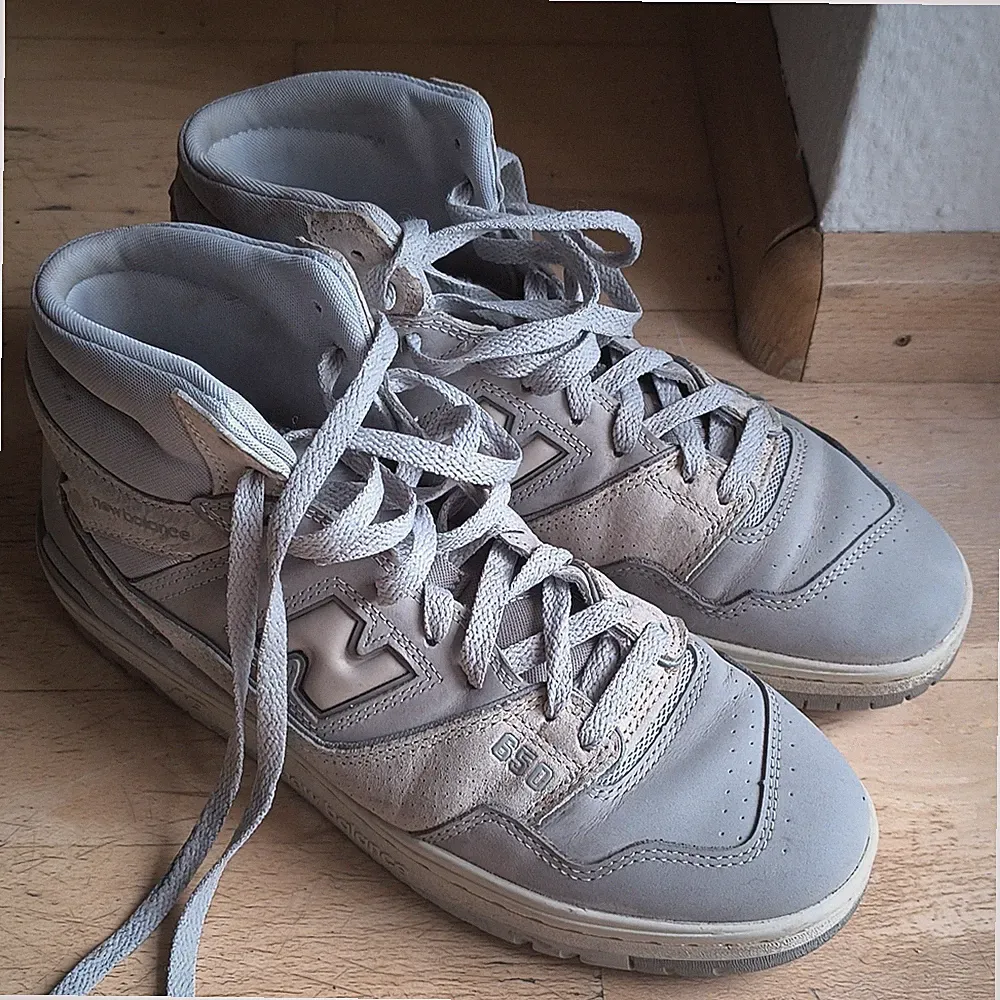 New Balance 650 Herren High Top Sneaker Sportschuh Grau Schnürung EU 42,5