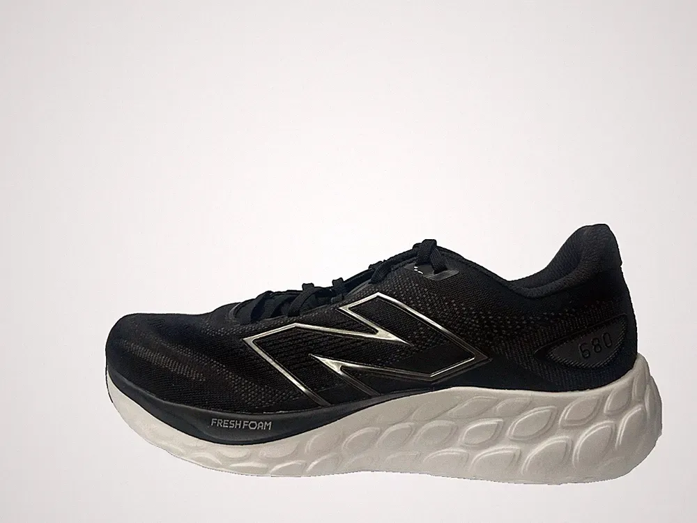 New Balance 680v8 Laufschuhe Herren Sneaker Schwarz Weiß UK 7 US 7.5 EU 40.5