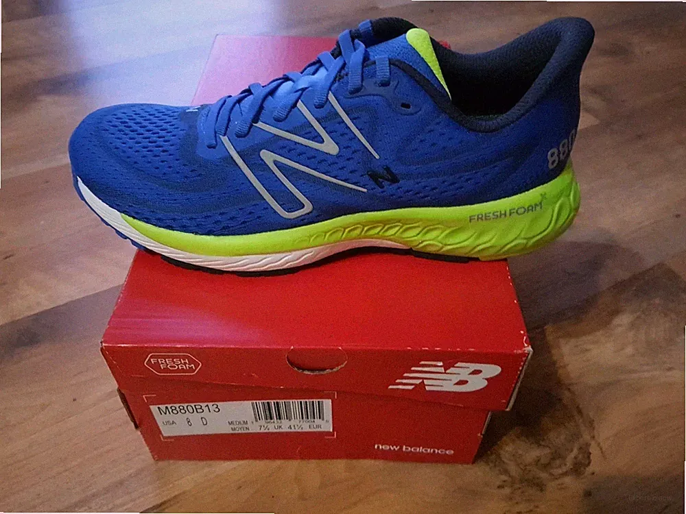 New Balance 880 B13 Herren Laufschuhe Blau/Neon Gr. 41,5 - NEU + OVP - 160,00€