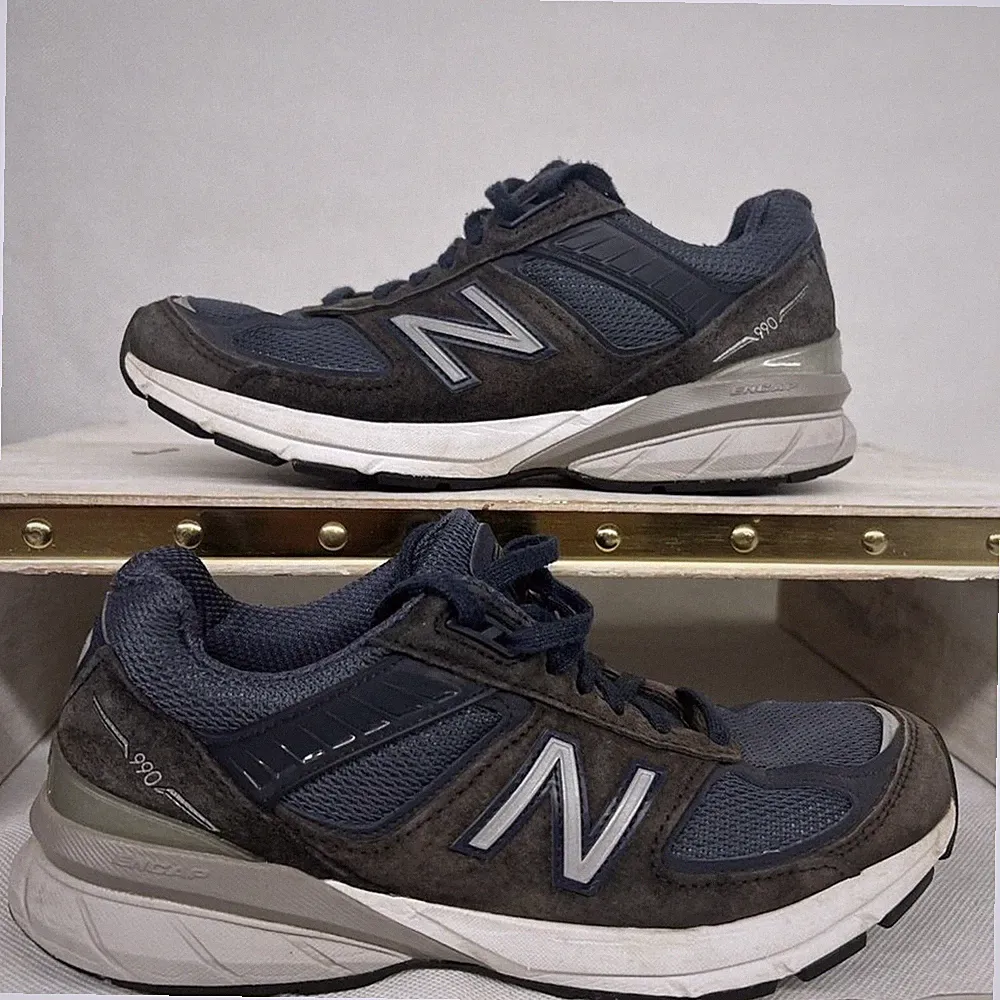 New Balance 990v5 Laufschuhe Navy Blue 2A Weite W990NV5 Damen 7.5 Herren 6