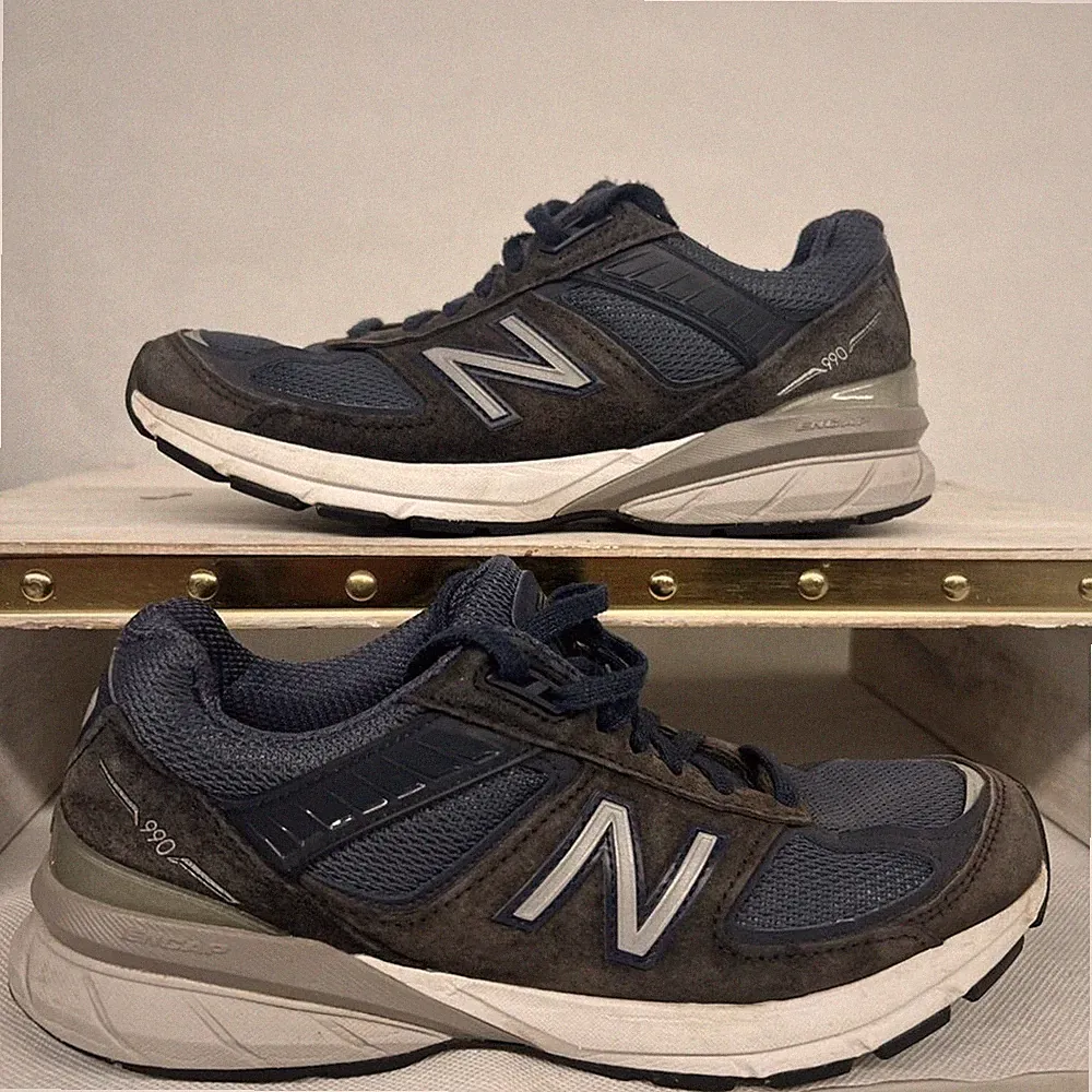 New Balance 990v5 Laufschuhe Navy Blue 2A Weite W990NV5 Damen 7.5 Herren 6
