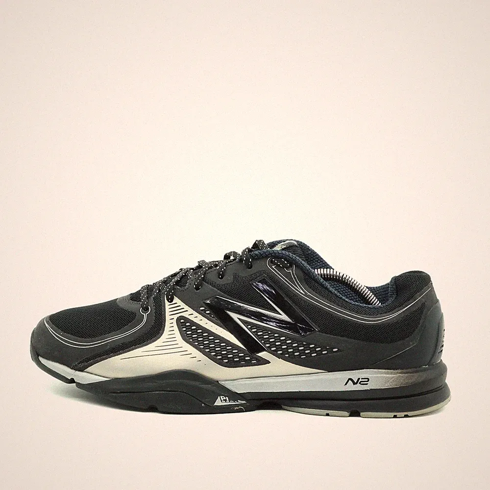 New Balance Herren 1267 sneaker schwarz silber mesh Dämpfung laufschuhe EU 46.5