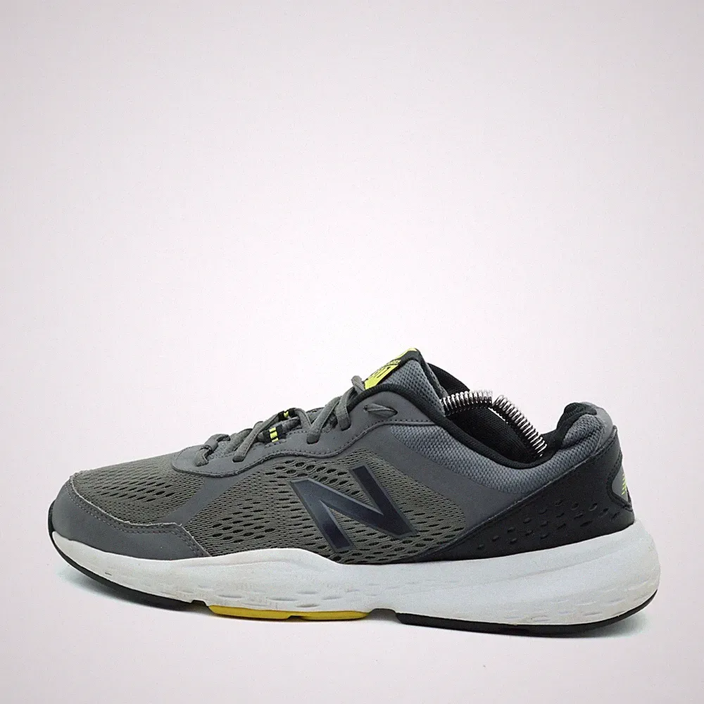 New Balance Herren 517 Laufschuhe Grau Gelb Synthetik Atmungsaktiv Sneaker EU 43