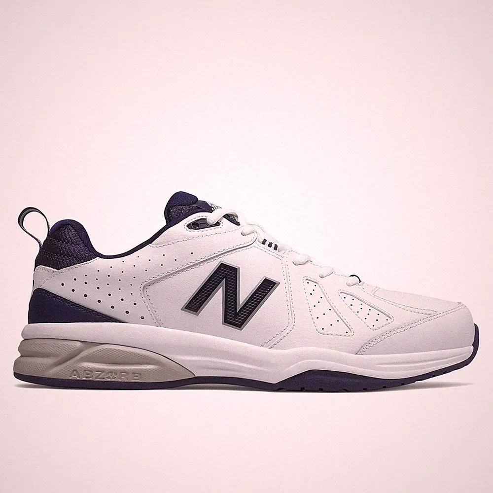 New Balance Herren Extra Weite Passform (4E) Ledersneaker (624) Weiß Größe 7-19