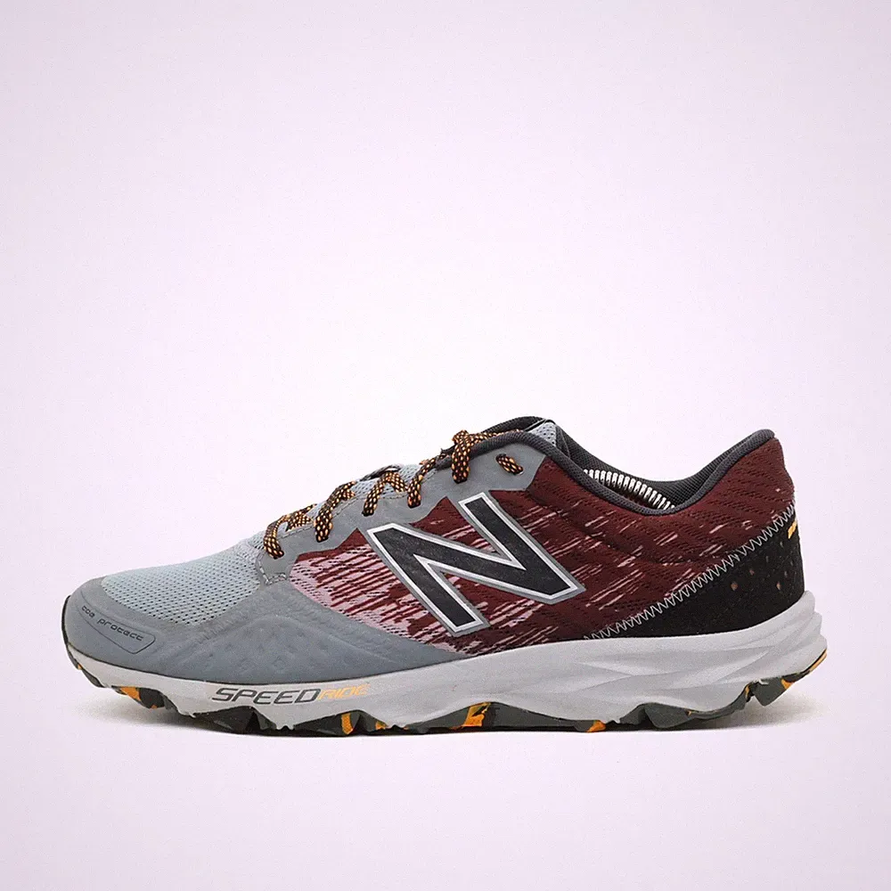 New Balance Herren MT690LG2 Laufschuhe EU 44 Grau/Burgunder Trail