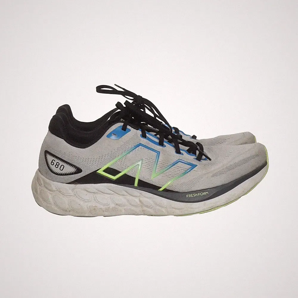 New Balance, Laufschuhe, Größe: 44, M680LM8, Grau/Blau/Grün, Herren #Xqa