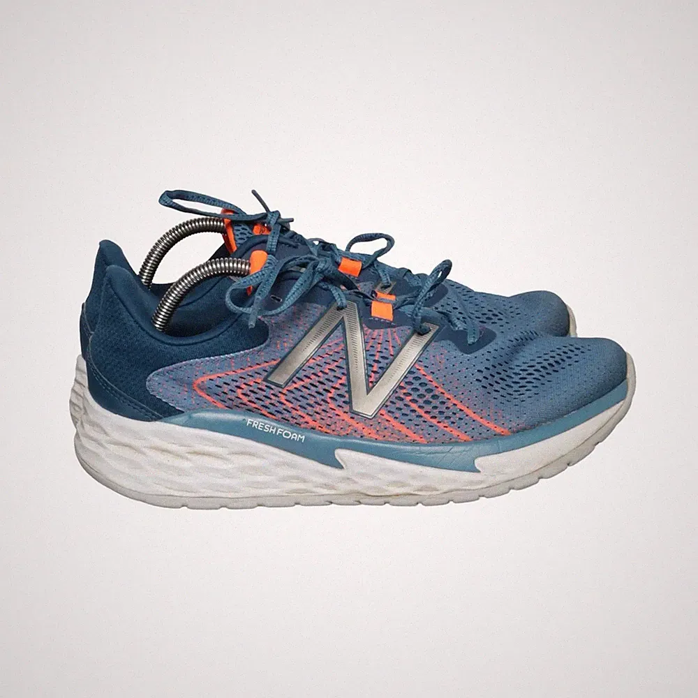 New Balance, Laufschuhe, Größe: 44, model: fresh foam, Blau/Orange/Weiß #77m