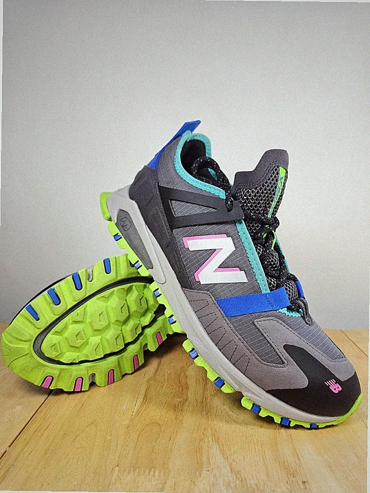 New Balance X-Racer Trail Gorpcore Grau Pink Grün Herren UK 10 EU 44,5 MSXRCTCD