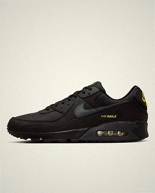 Nike Air Max 90 Herrenschuhe Schwarz/Anthrazit/Buff Gold