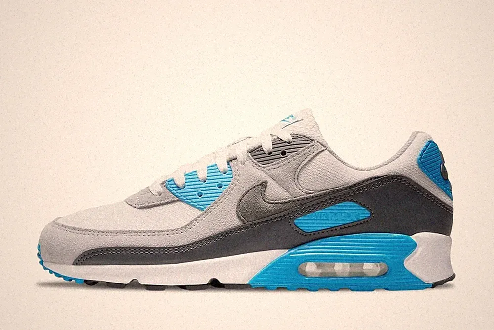 Nike Air Max 90 Sneaker Schuhe Herren Sportschuhe Laufschuhe Grau