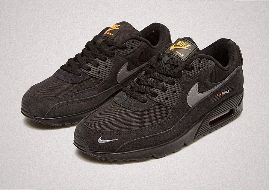Nike Air Max 90 Sneaker Schuhe Herren Sportschuhe Laufschuhe Schwarz
