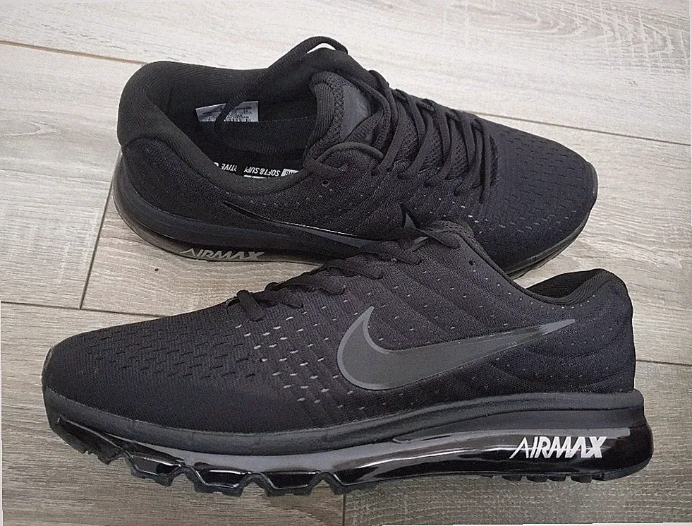 Nike Air Max Größe 45 NEU Schuhe Herren Sneaker Schwarz Laufschuhe Training