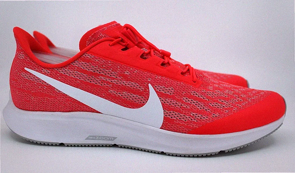 Nike Air Zoom Pegasus 36 FlyEase Laufschuhe UK 7 Crimson Grey BV0612-601