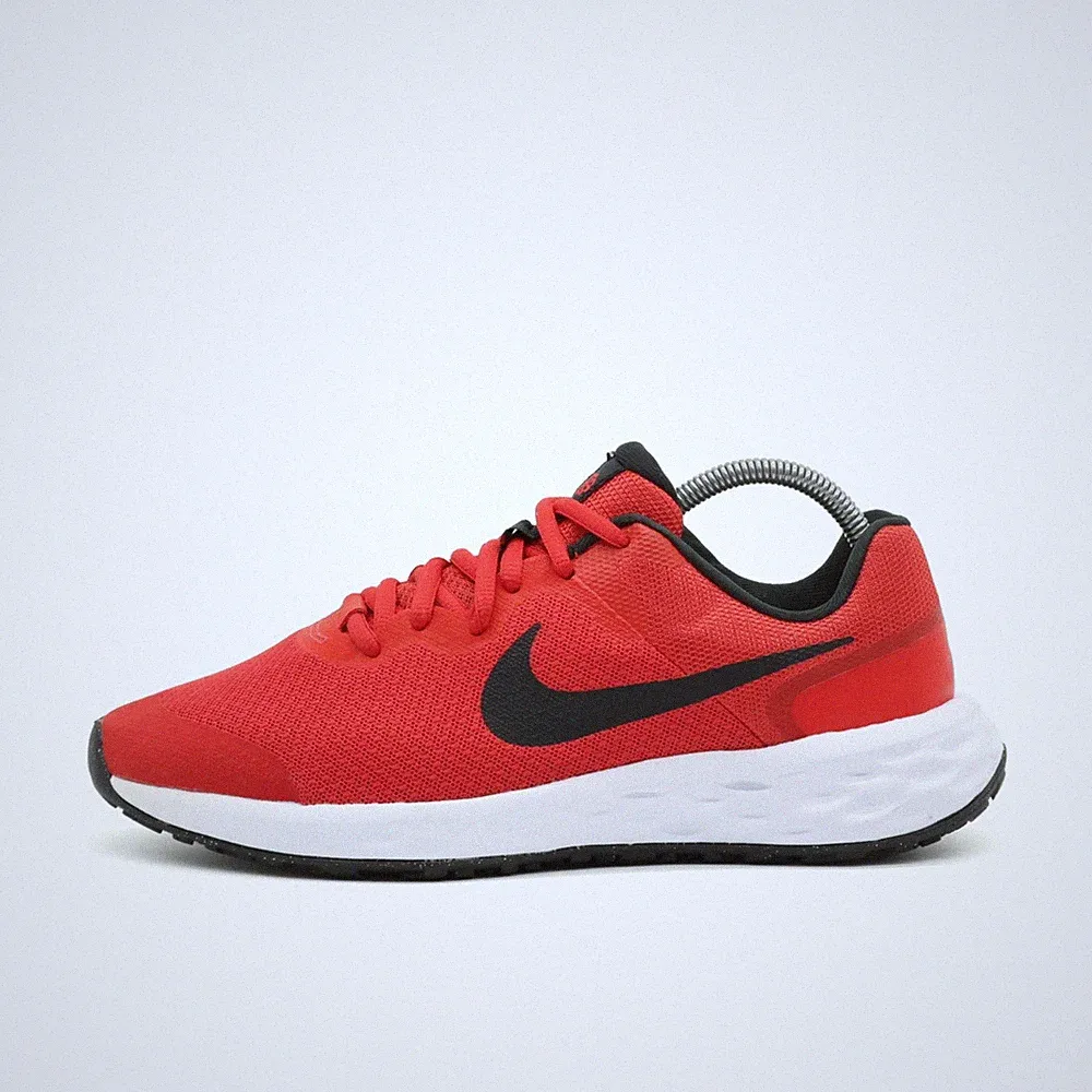 Nike Damen Revolution 6 Sneaker Rot Mesh Low Top Atmungsaktiv Laufschuh EU 37.5