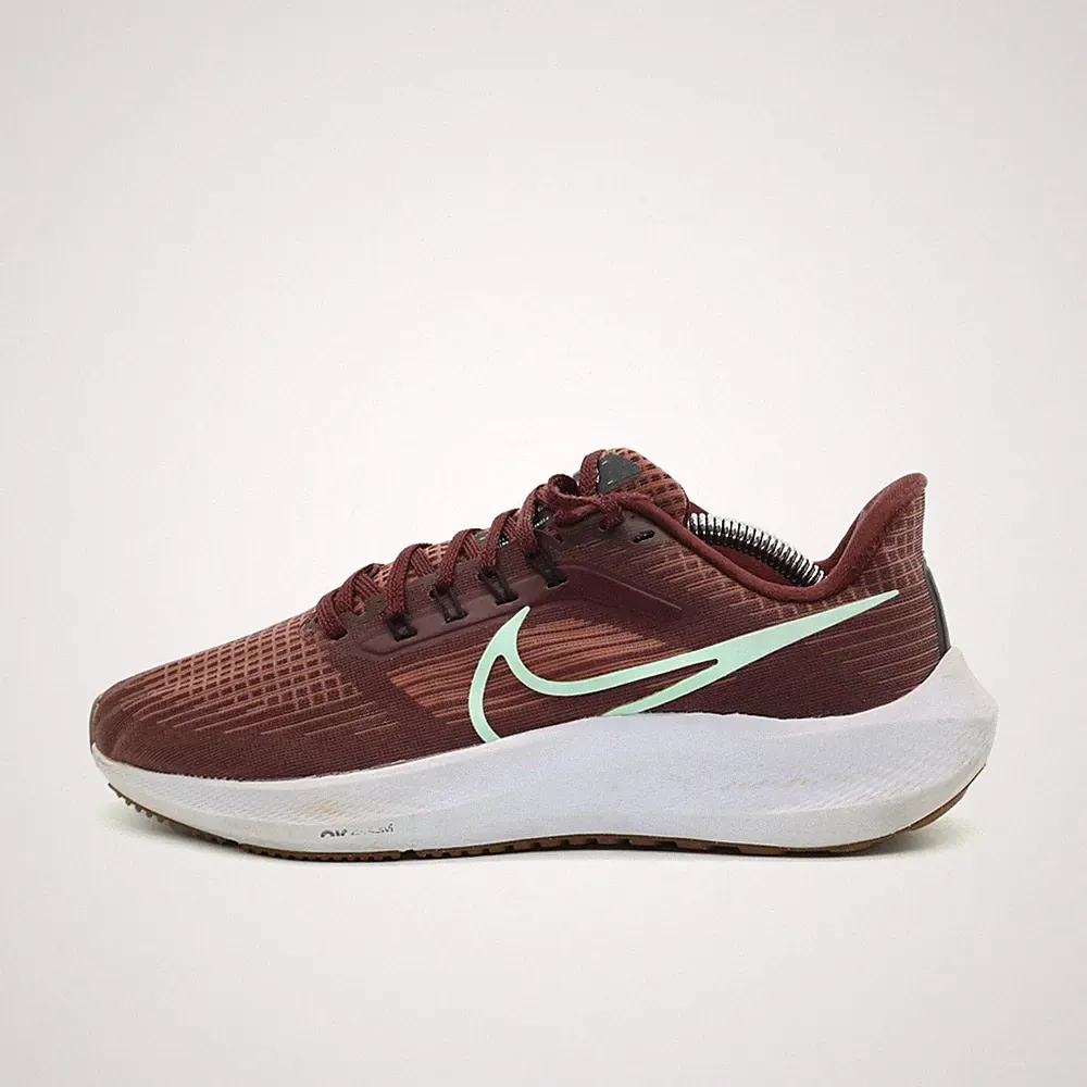 Nike Damen Winflo 9 Sneaker Braun/Mint Mesh Low-Top Air Zoom Laufschuhe EU 39