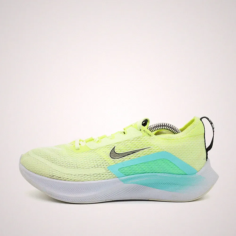 Nike Damen Zoom Fly 3 Sneaker Gelb/Blau Mesh Atmungsaktiv Laufschuh EU 38.5