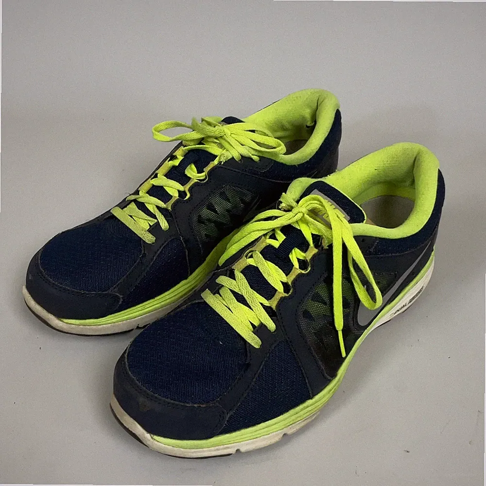 Nike Dual Fusion Run Running Turnschuhe Herren Schuhe Navy/Grün Sneaker UK9/EU44