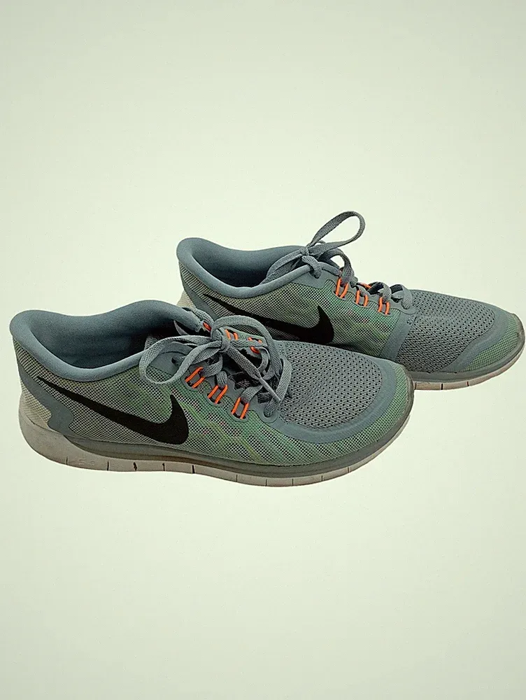 Nike Free 5.0 Damen Laufschuhe Gr. 38 Grau Mint Orange Sneaker